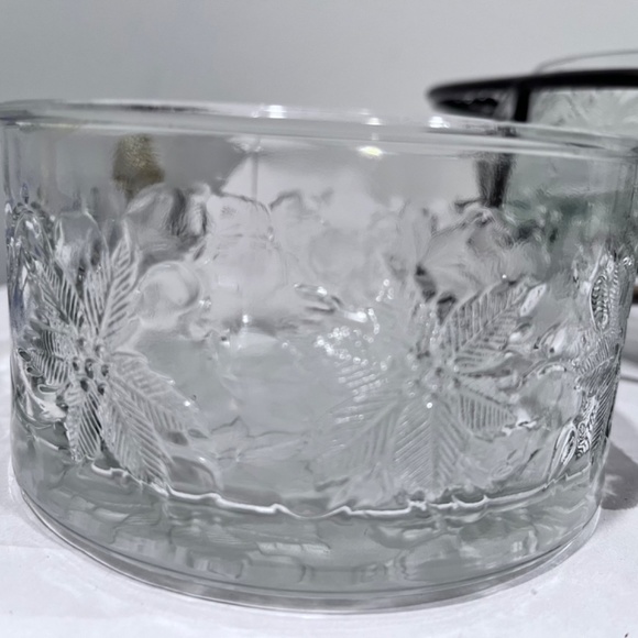 Princess House Fantasia Crystal Chip & Dip Server w/Metal Caddy 6 piece set - Picture 6 of 6